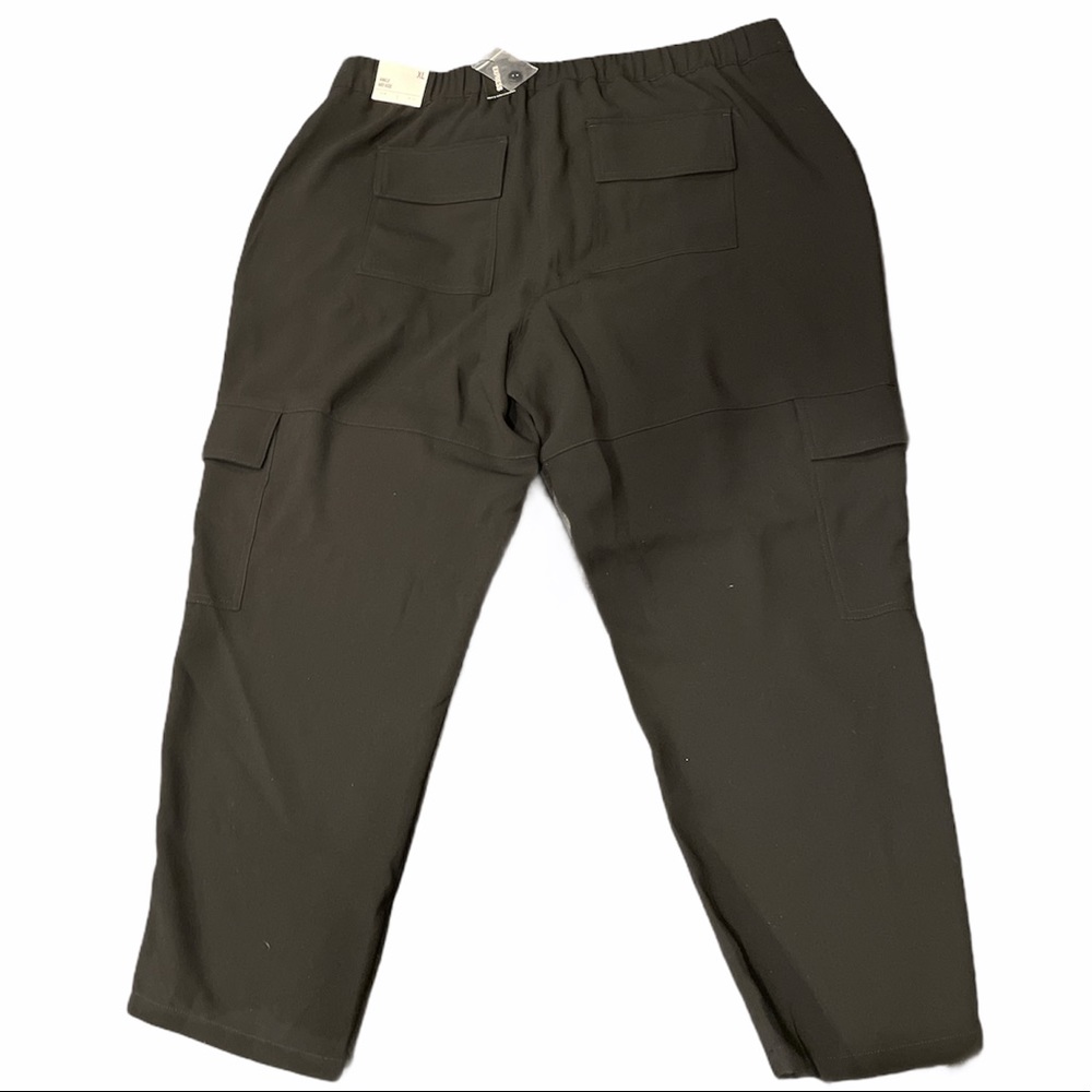 NWT EXPRESS Black Mid Rise Pull On Utility Pant - Picture 2 of 9